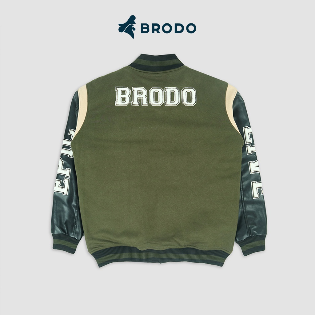 Brodo Varsity Jacket Olive
