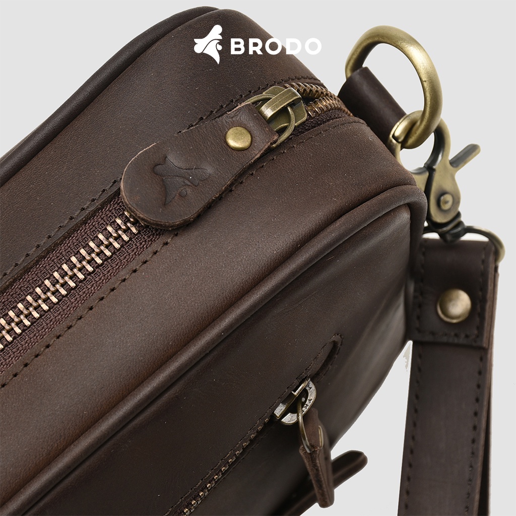 Setta Leather Pouch Dark Choco