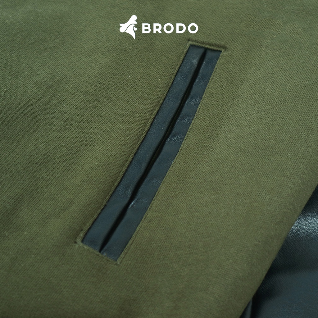 Brodo Varsity Jacket Olive