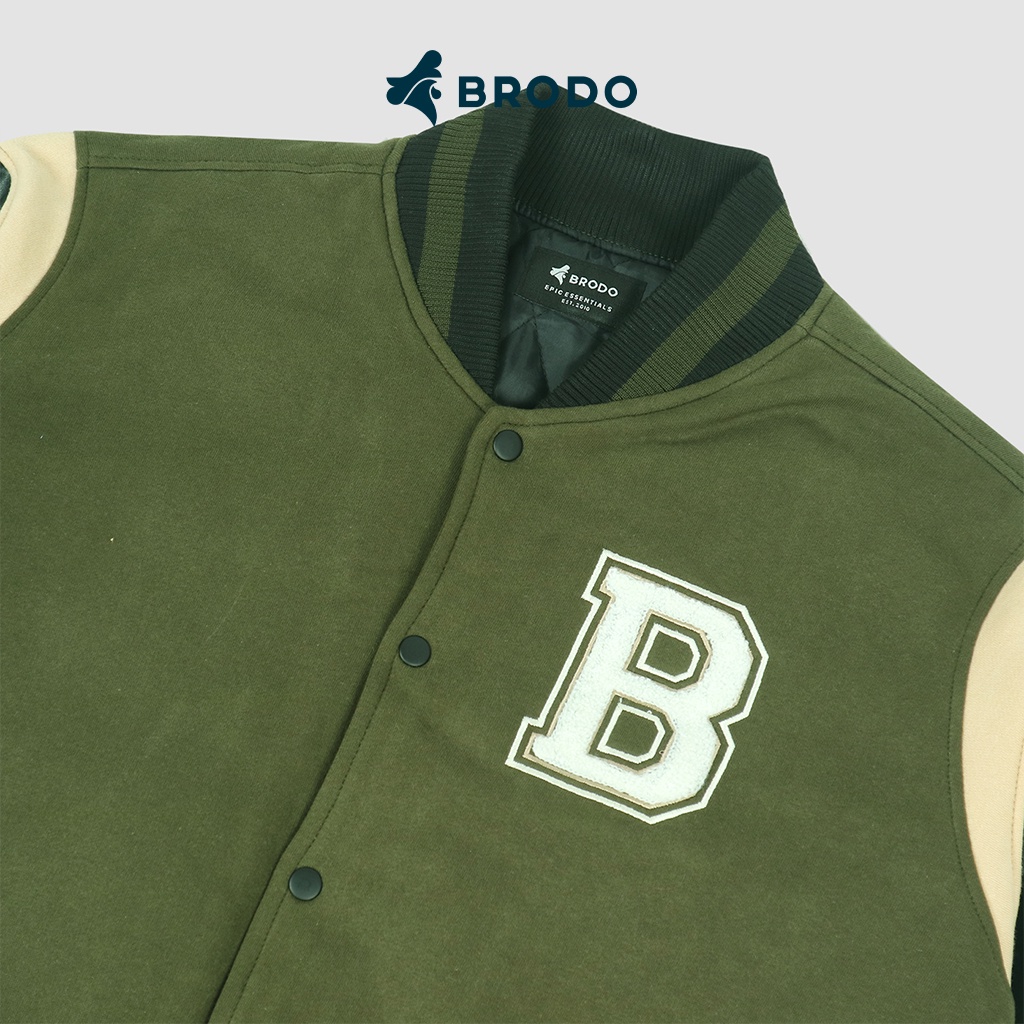 Brodo Varsity Jacket Olive