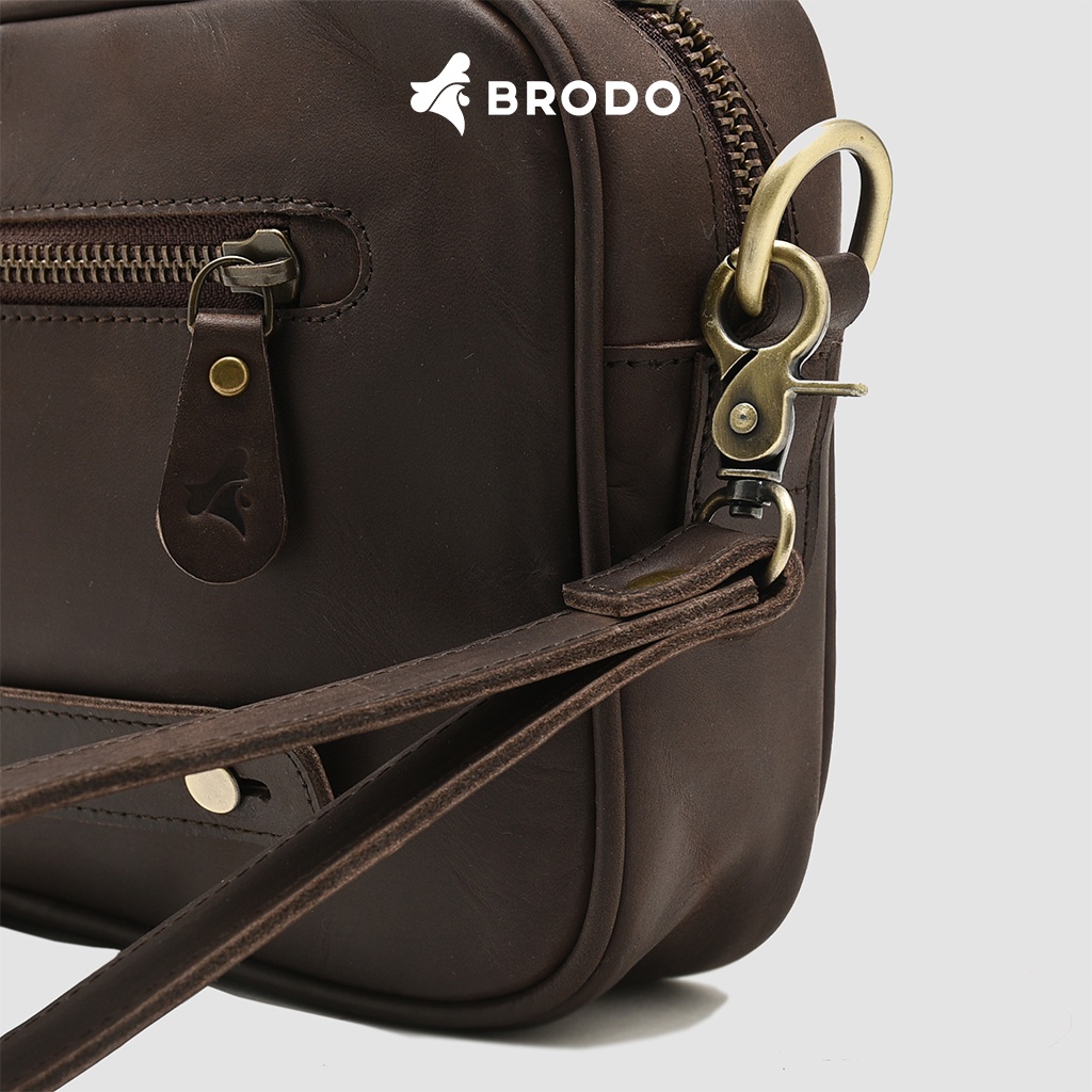 Setta Leather Pouch Dark Choco