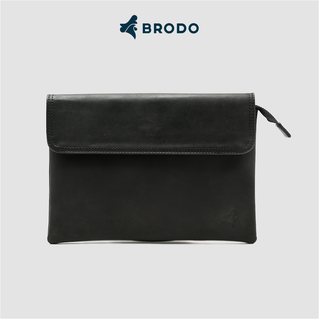 Borse Leather Clutch Black