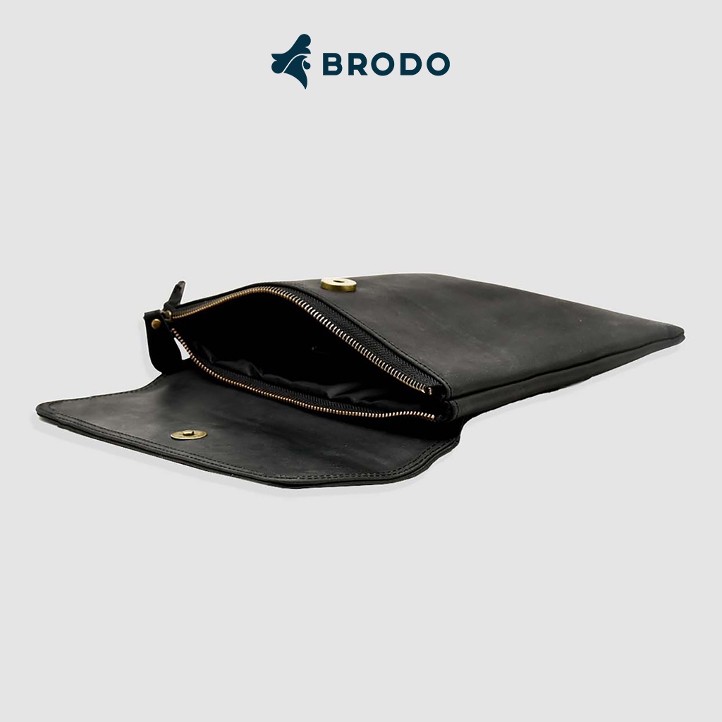 Borse Leather Clutch Black