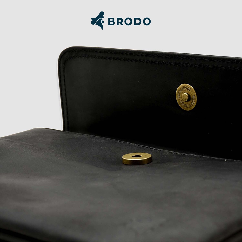 Borse Leather Clutch Black