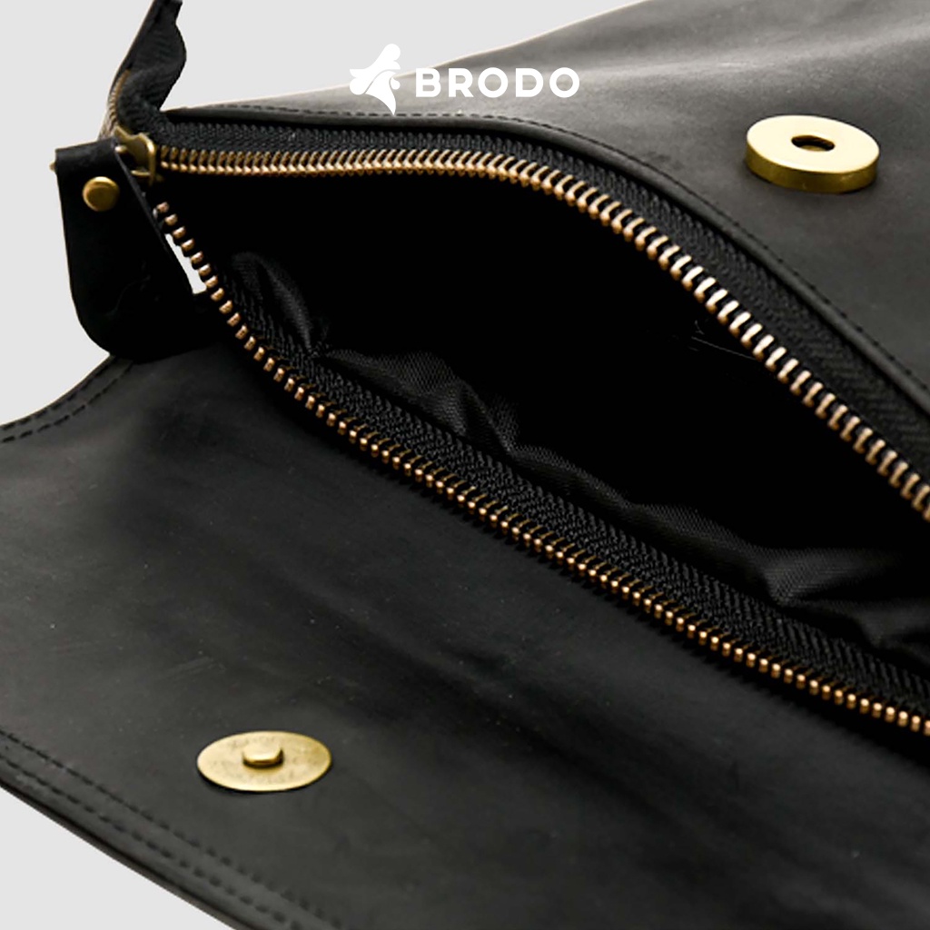 Borse Leather Clutch Black