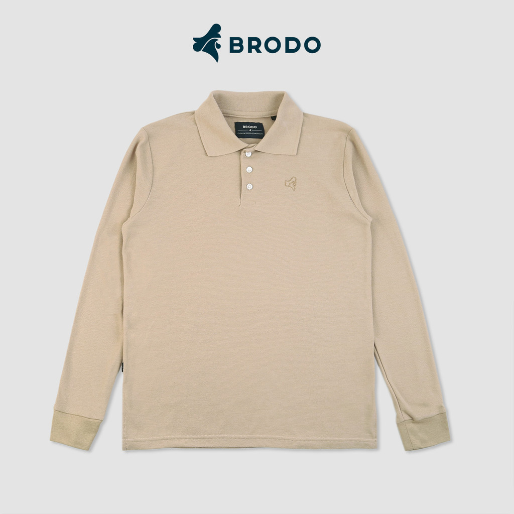 Broshirt Polo Long Sleeve Khaki