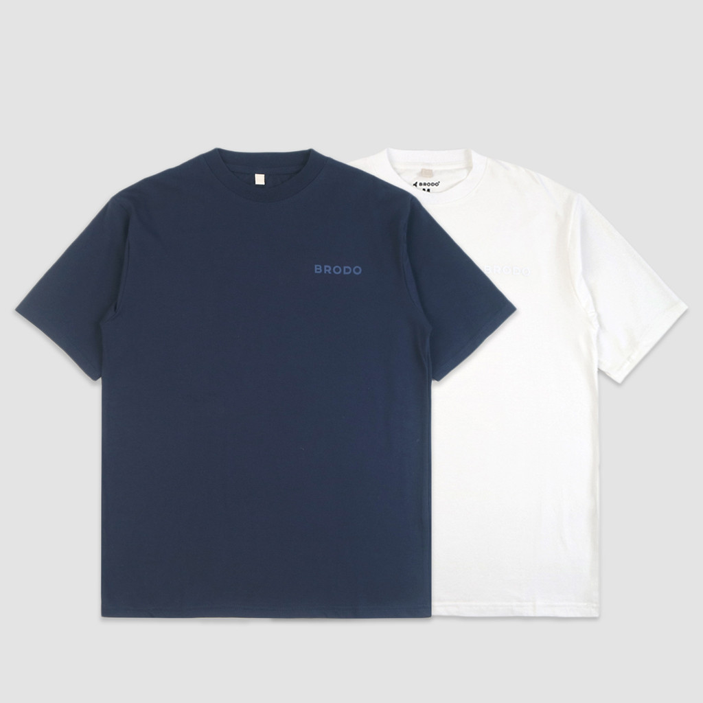 Brodo 2 Pack Tee Navy - White