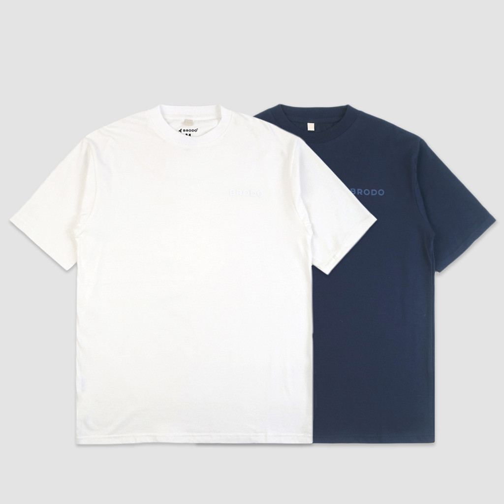 Brodo 2 Pack Tee Navy - White