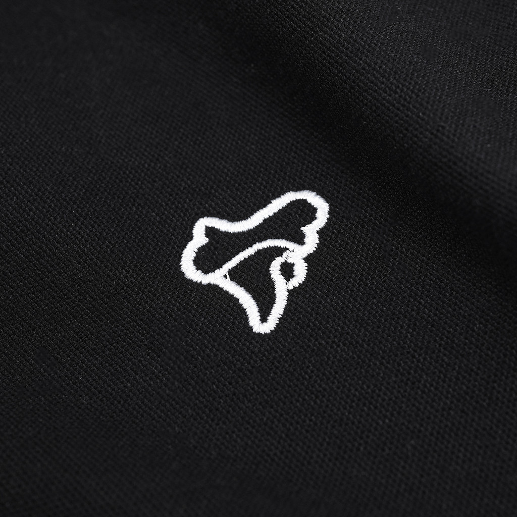 Line Court Polo Short Black