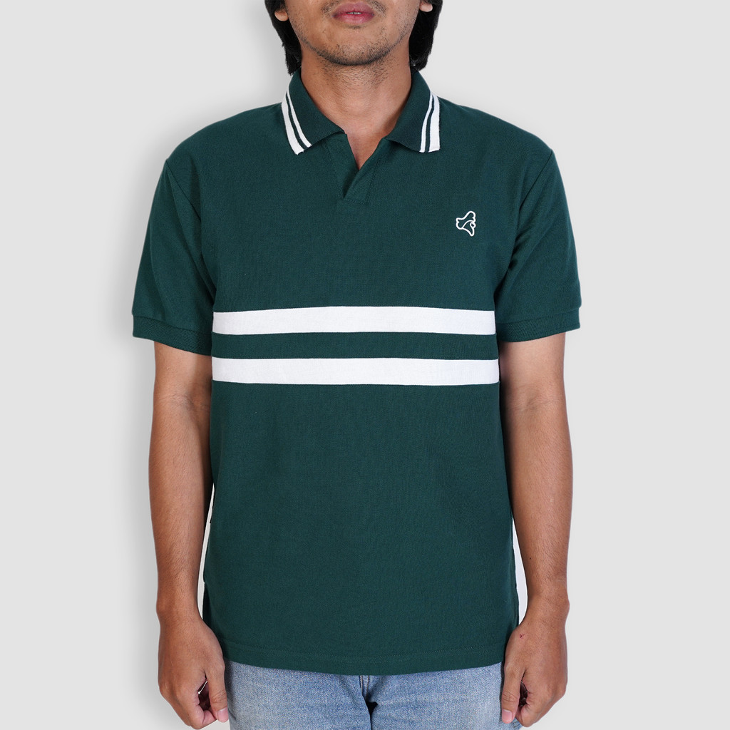 Line Court Polo Short Olive