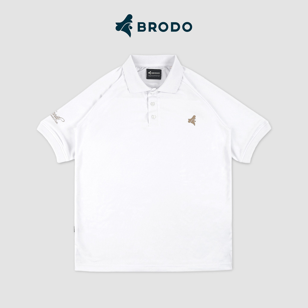 Active Tecnico Polo Shirt White - Brown