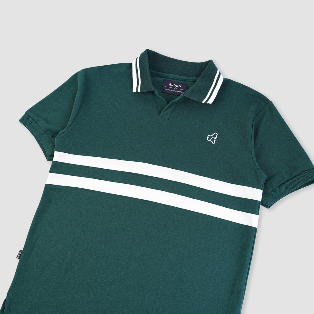 Line Court Polo Short Olive