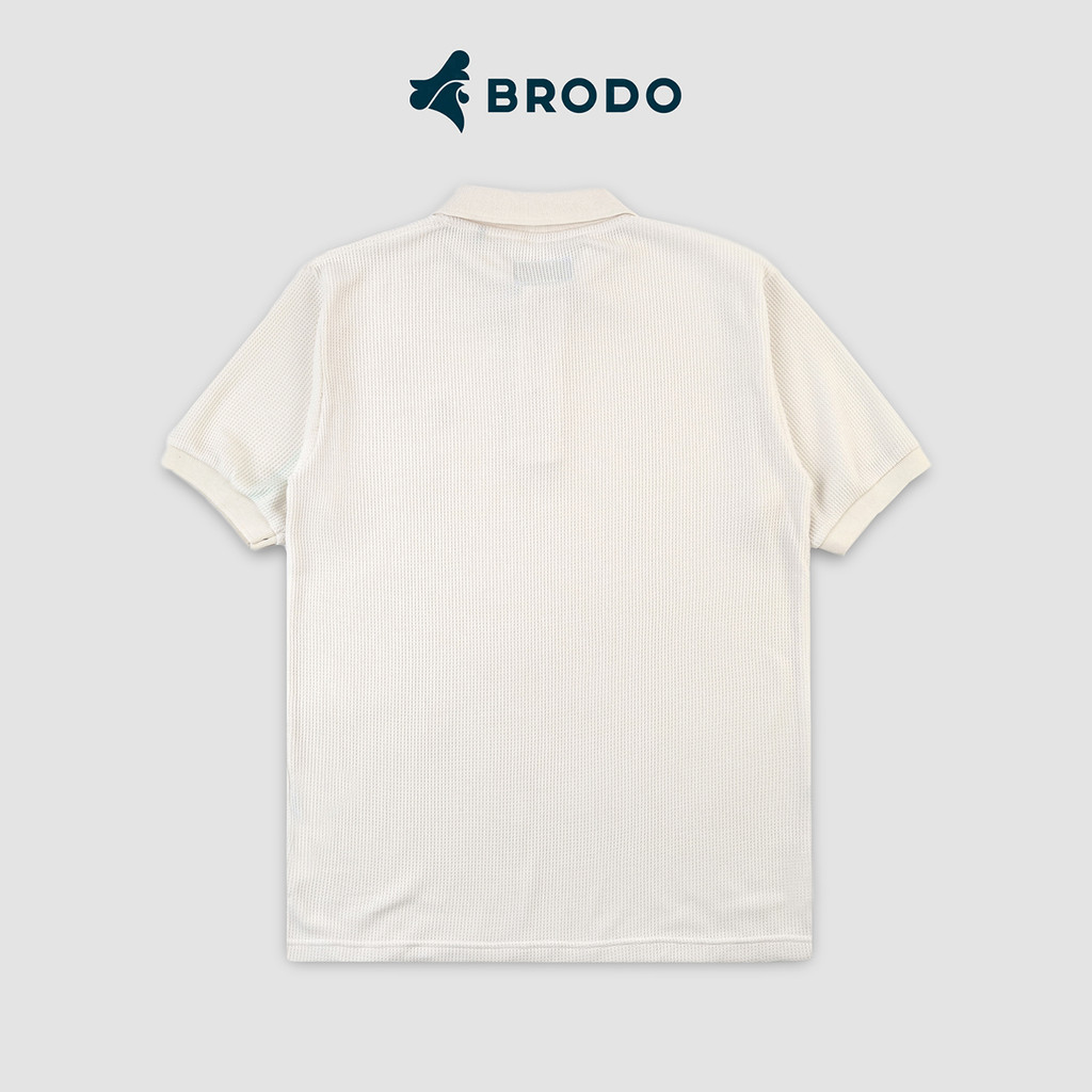 Broshirt Polo Waffle Short Off White