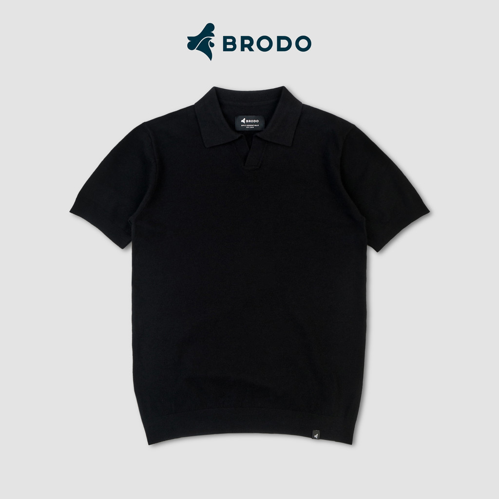 Broshirt Polo Knit Black
