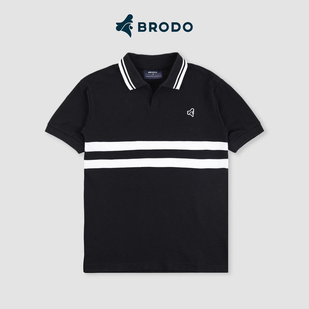 Line Court Polo Short Black