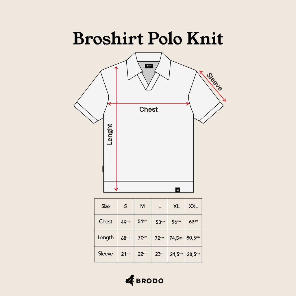 Broshirt Polo Knit Khaki