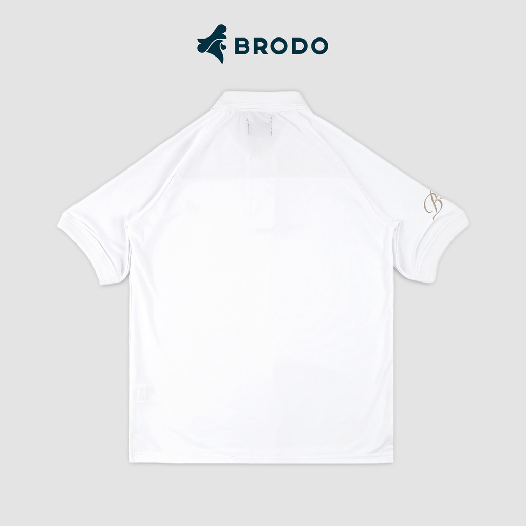 Active Tecnico Polo Shirt White - Brown