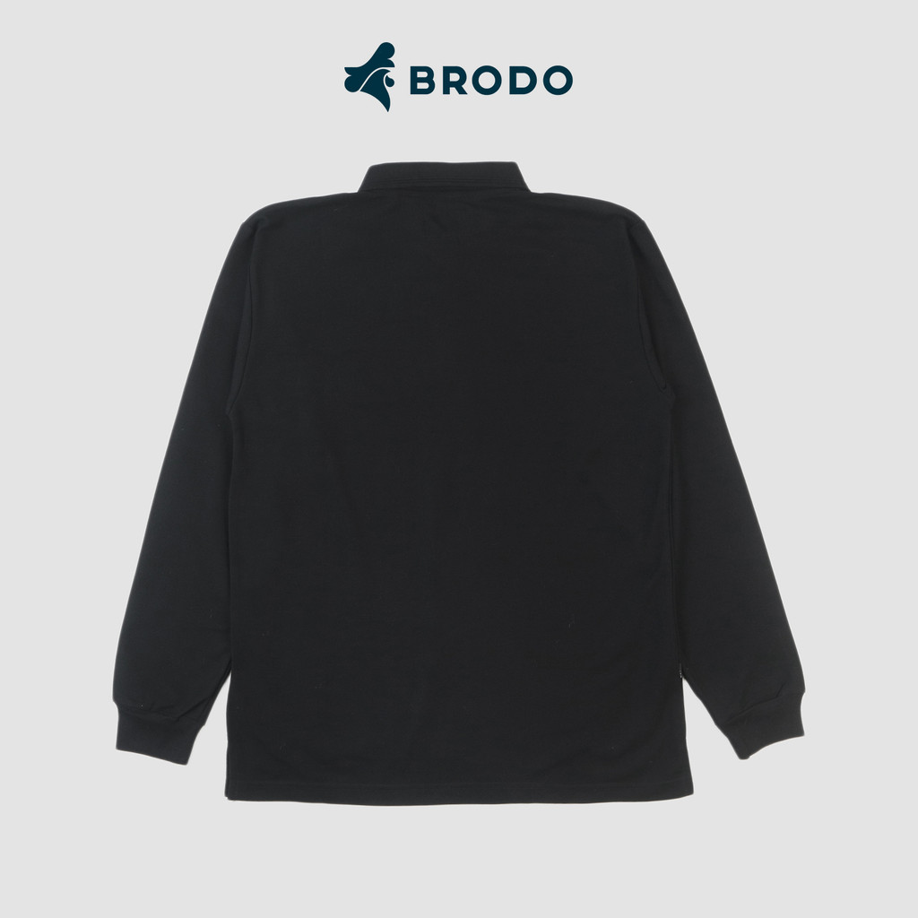 Broshirt Polo Long Sleeve Black