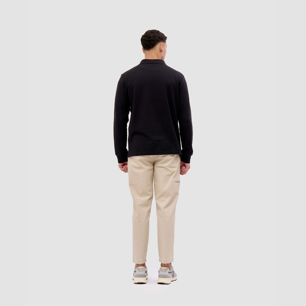 Broshirt Polo Long Sleeve Black