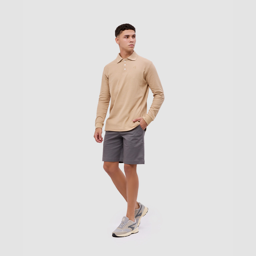 Broshirt Polo Long Sleeve Khaki