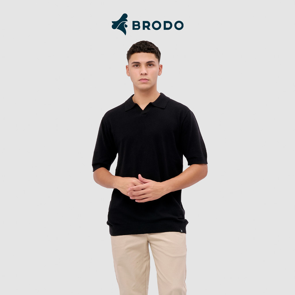 Broshirt Polo Knit Black