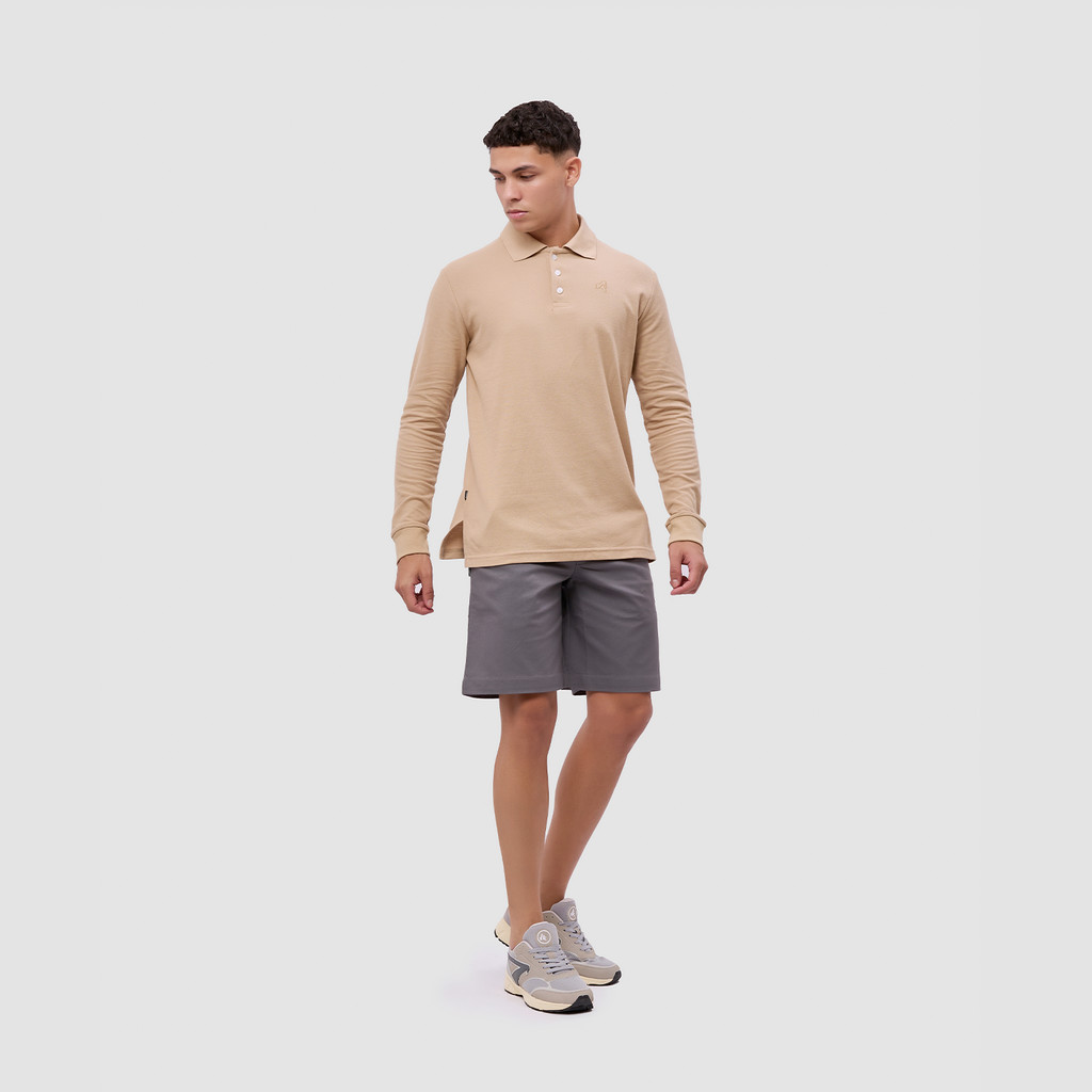 Broshirt Polo Long Sleeve Khaki