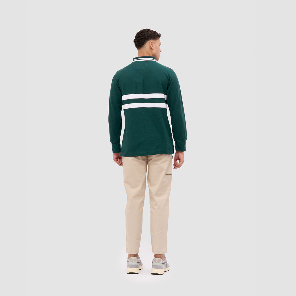Line Court Polo Long Olive