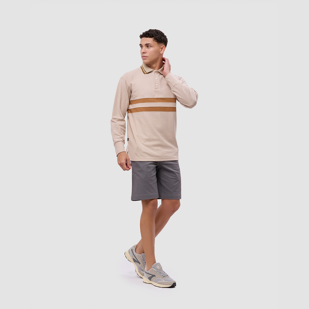 Line Court Polo Long Beige
