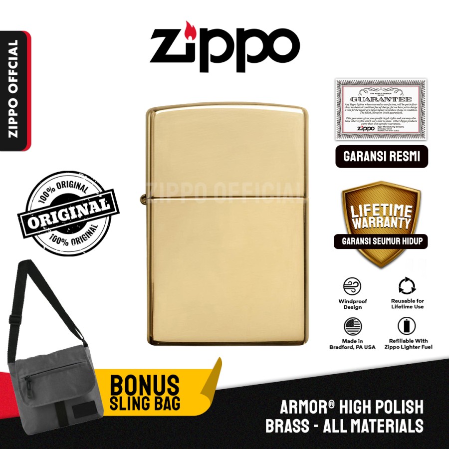 Zippo Armor® High Polish Brass 169