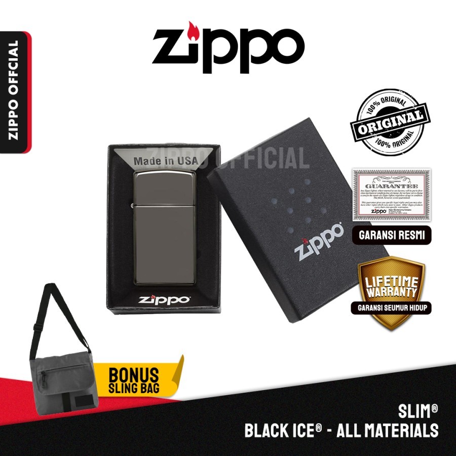 Zippo Slim® Black Ice® 20492