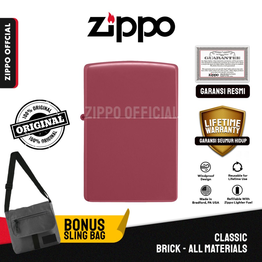 Zippo Red Brick Matte 49844