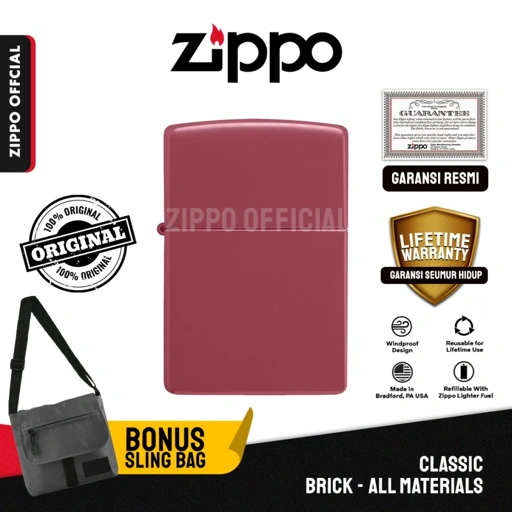 Image of Zippo Red Brick Matte 49844