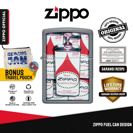 Image of Zippo Fuel Can Design 48142 | Garansi Lifetime | Original USA