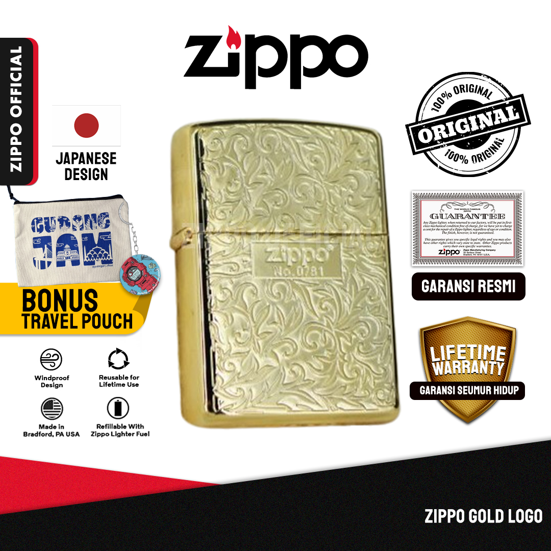Zippo Gold Logo ZA-3-19C