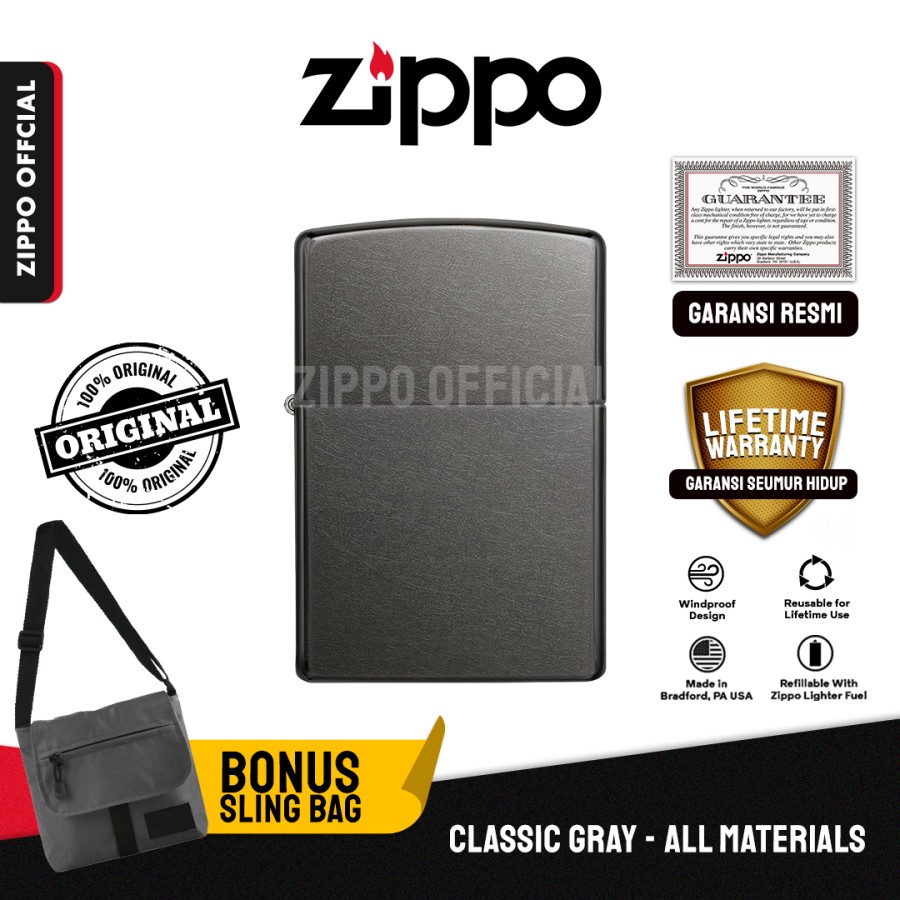 Zippo Gray Dusk Matte 28378