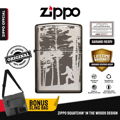 Image of Zippo Squatchin' In The Woods Design 49247