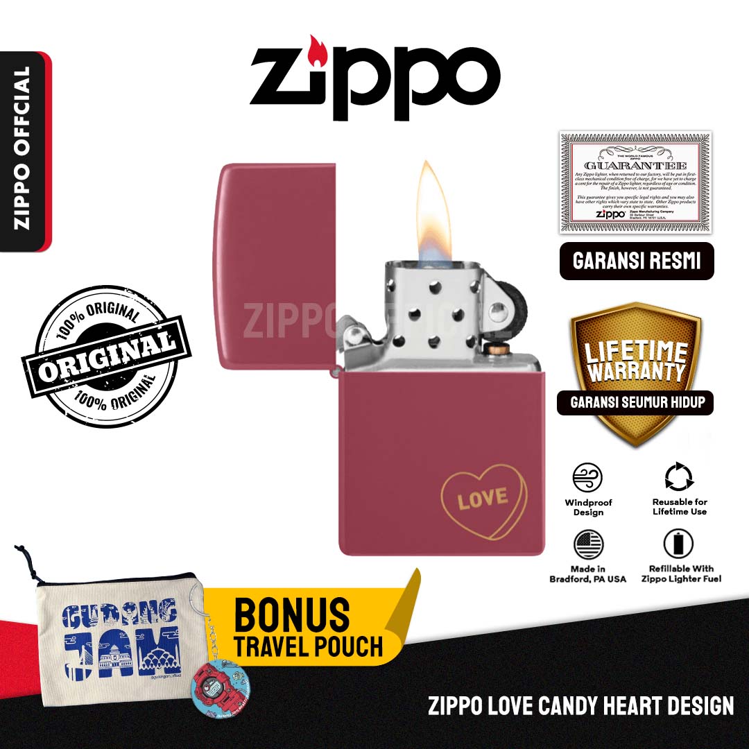 Zippo Love Candy Heart Design 48494
