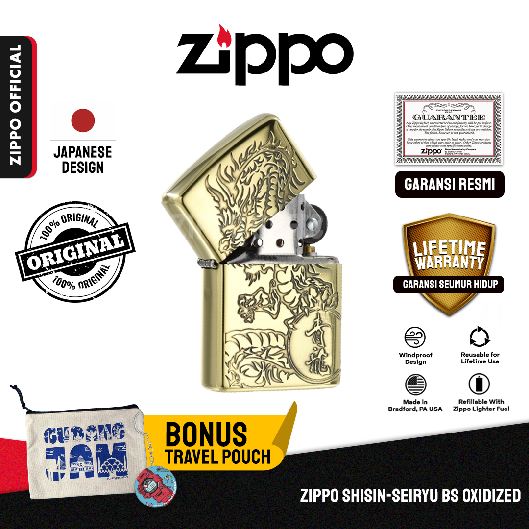 Zippo Shisin Seiryu BS Oxidized ZA-3-26A