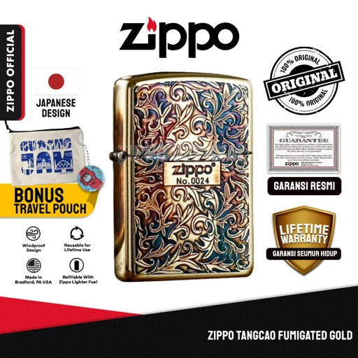 Image of Zippo Tangcao Fumigated Gold ZA-3-19A