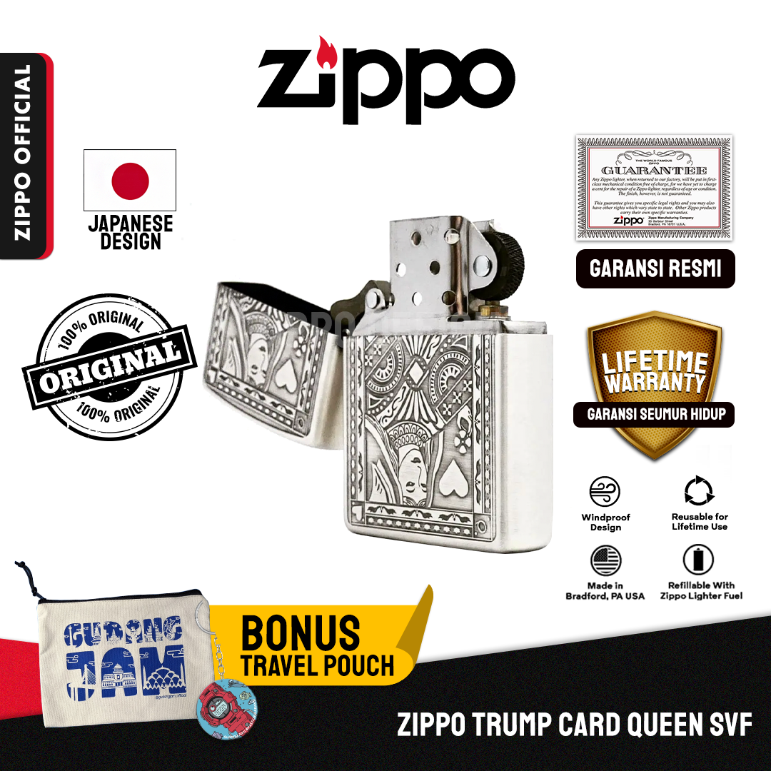 Zippo Trump Card Queen ZA-3-151B