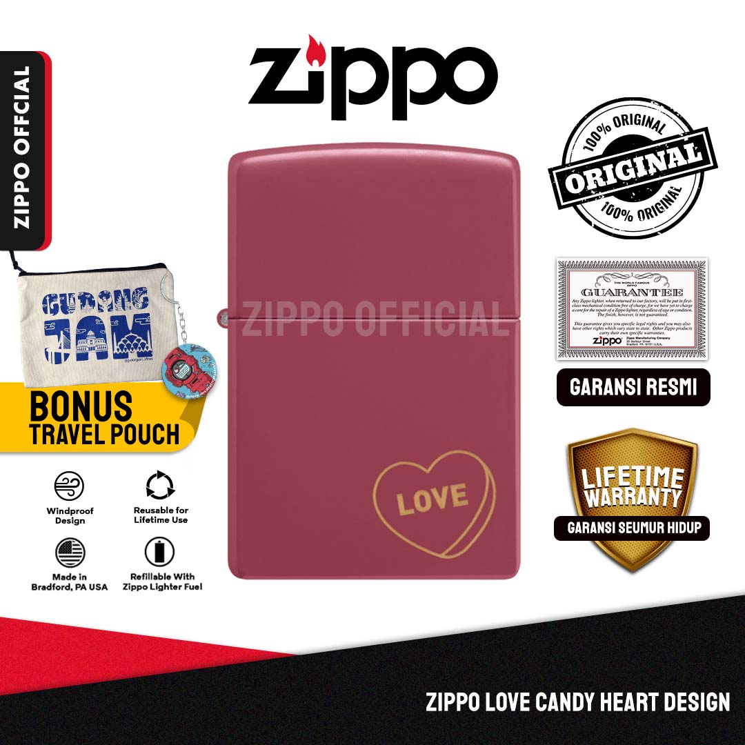 Zippo Love Candy Heart Design 48494