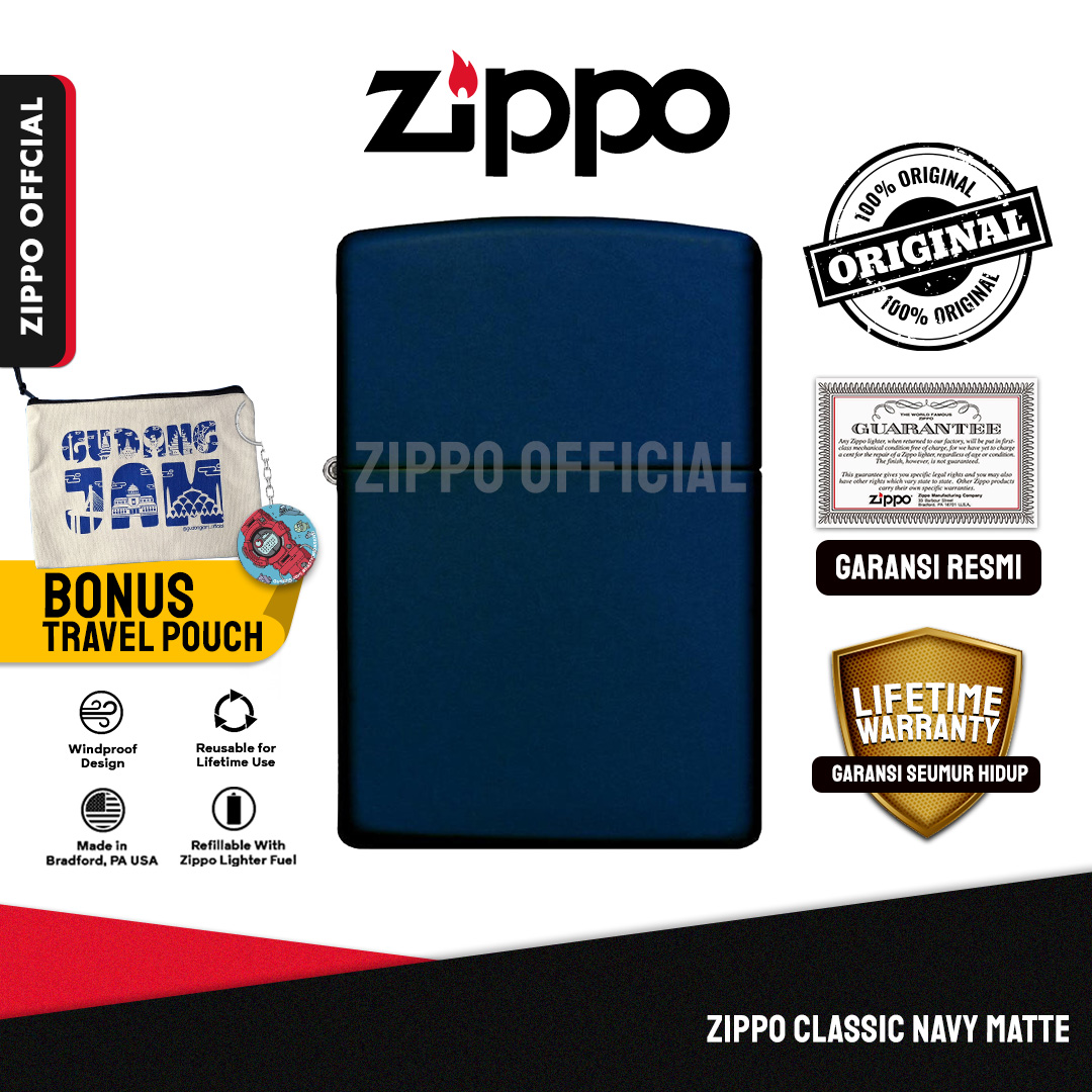Zippo Classic Navy Matte 239