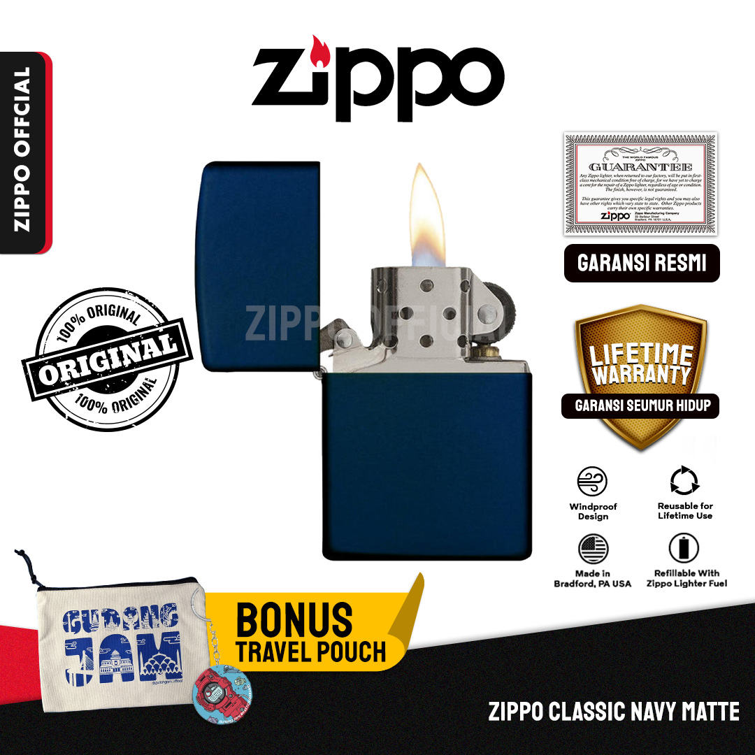 Zippo Classic Navy Matte 239