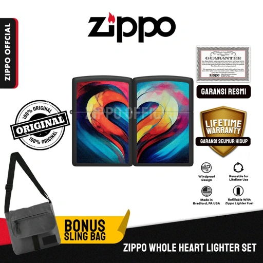 Zippo Whole Heart Lighter Set 46154