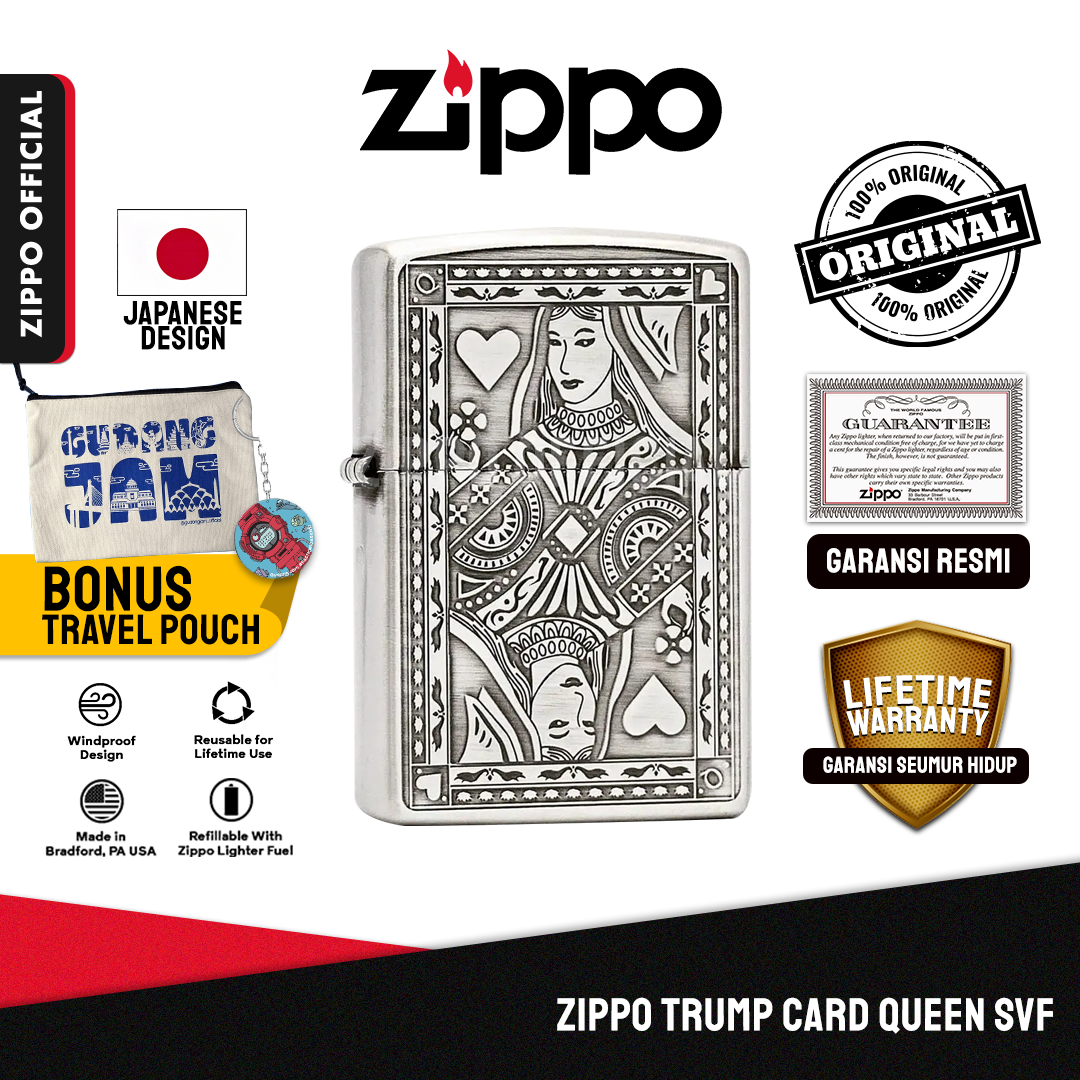 Zippo Trump Card Queen ZA-3-151B