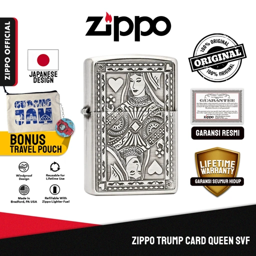Image of Zippo Trump Card Queen ZA-3-151B
