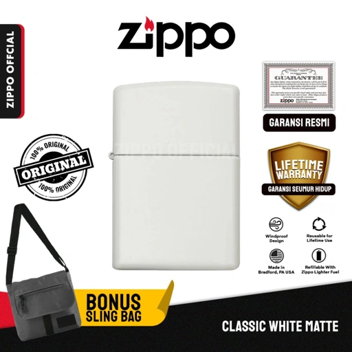 Image of Zippo Classic White Matte 214