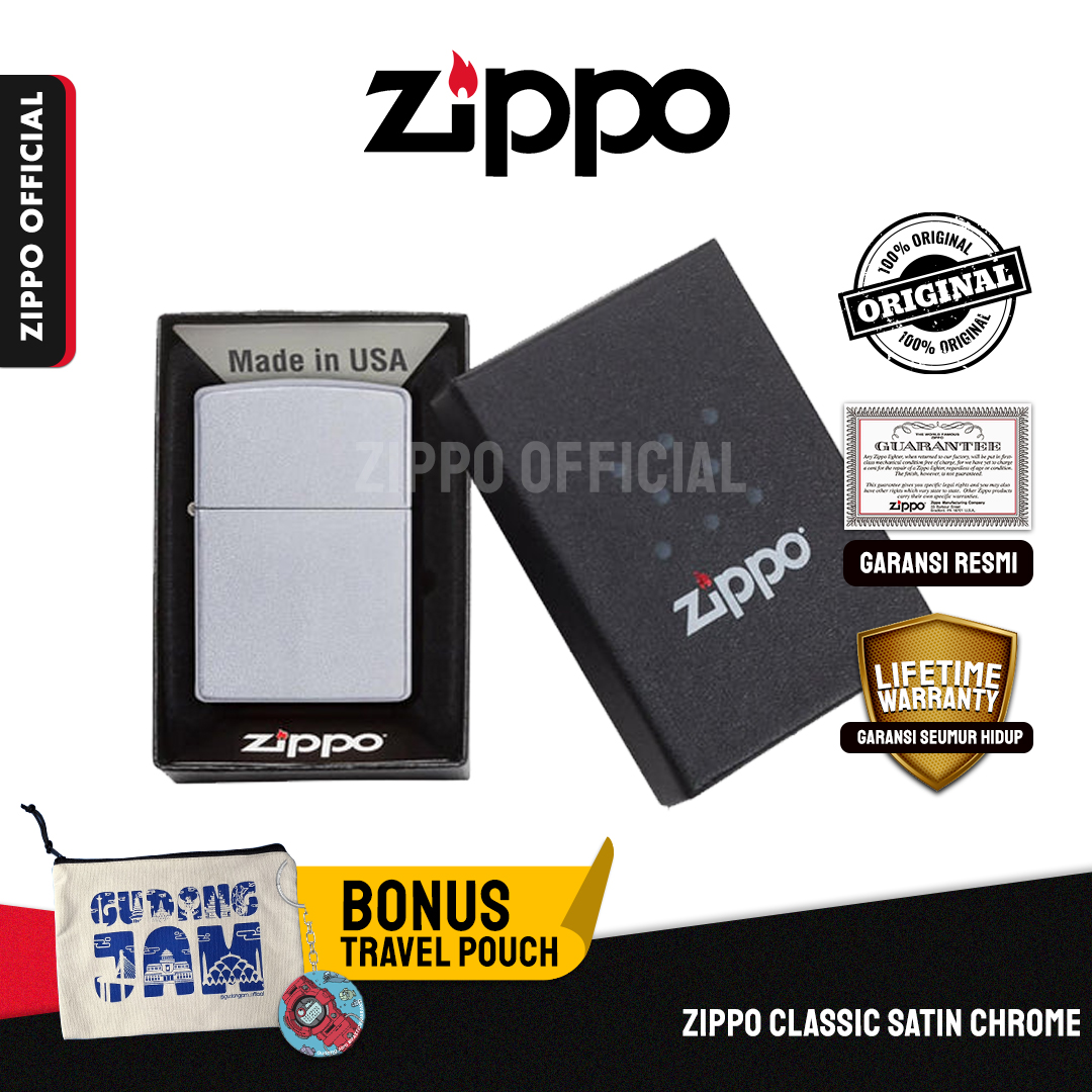 Zippo Classic Satin Chrome 205