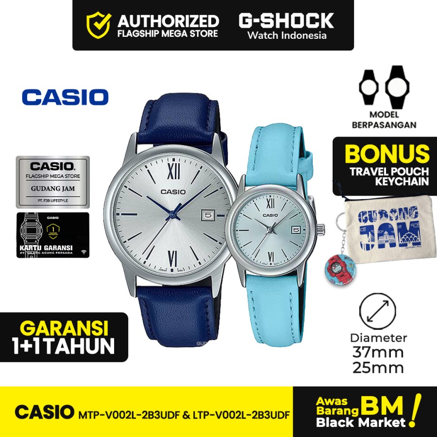 Casio Couple MTP-V002L-2B3 & LTP-V002L-2B3