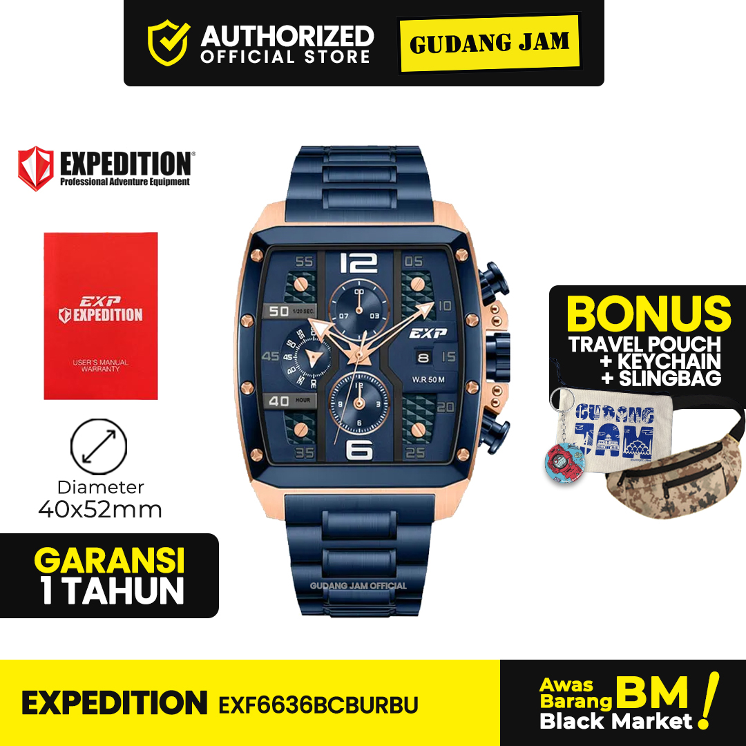 Expedition EX 6636 BCB | Jam Tangan Pria Analog